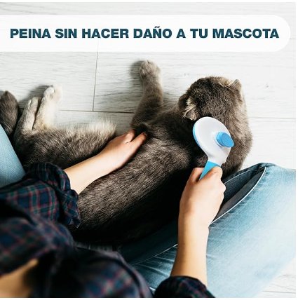 🐾✨ Cepillo Removedor de Pelo para Perros y Gatos con Expulsador