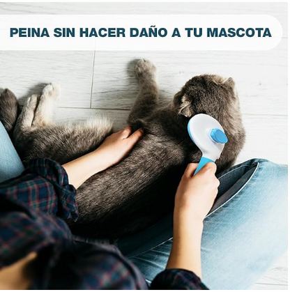 🐾✨ Cepillo Removedor de Pelo para Perros y Gatos con Expulsador