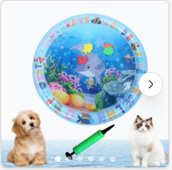 🌊✨ Tapete Inflable Acuático Sensorial – Diversión para Bebés y Mascotas