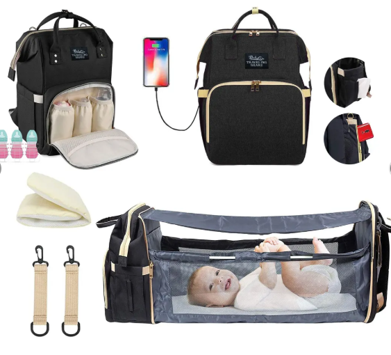 🎒👶 Pañalera Multifuncional con Cambiador Integrado