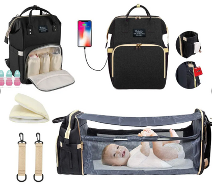 🎒👶 Pañalera Multifuncional con Cambiador Integrado