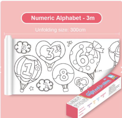 🎨👶 Rollo de Papel para Colorear – Creatividad sin Límites