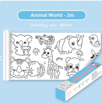 🎨👶 Rollo de Papel para Colorear – Creatividad sin Límites