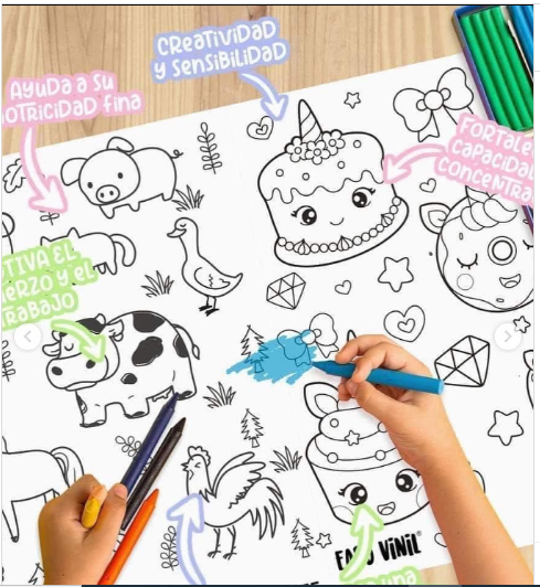 🎨👶 Rollo de Papel para Colorear – Creatividad sin Límites