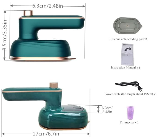 ♨️✨ Mini Plancha de Vapor Portátil 360° – Ropa Impecable Donde Estés